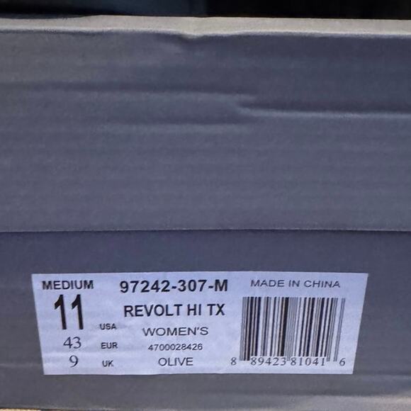 PALLADIUM Revolt Hi Tx in Olive, US Womens 11 / Euro 43, New in Box MSRP $120 - Picture 13 of 13